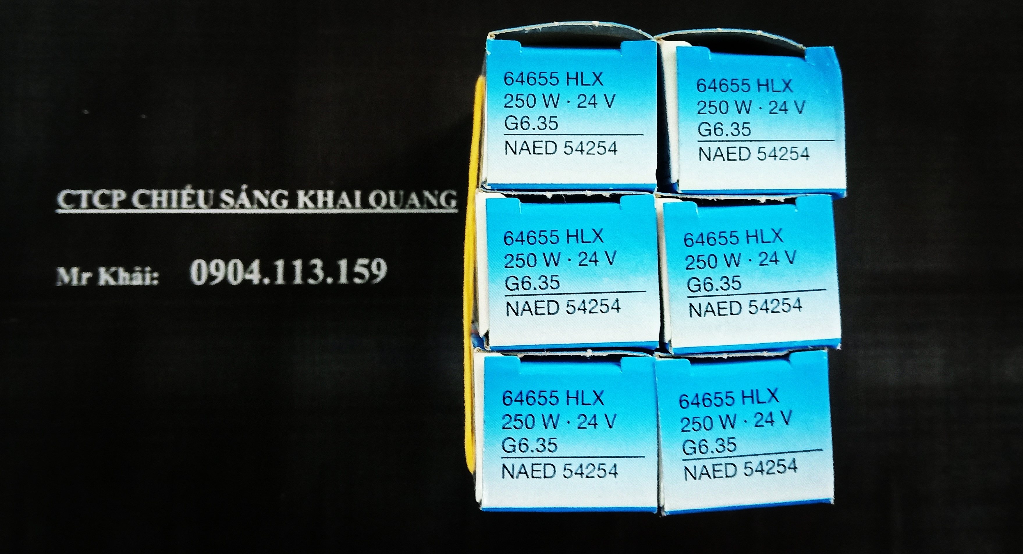 (SALE) Bóng đèn Halogen OSRAM HLX 64655 24V 250W G6.35