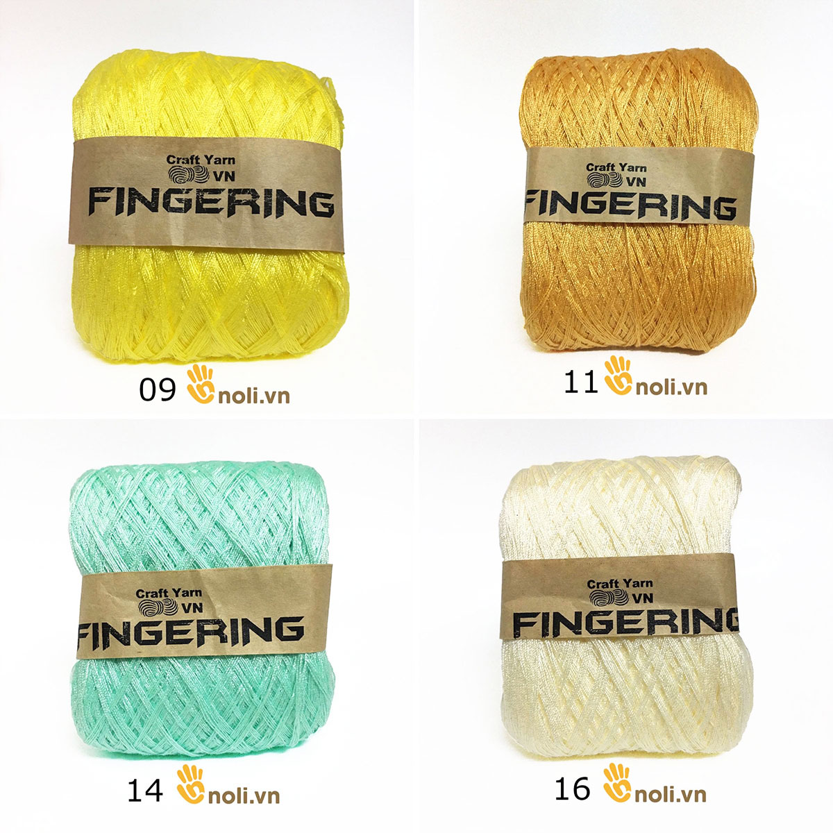 Shiny Fingering cotton yarn