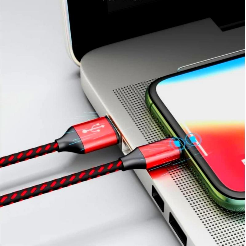 [Giảm giá] Dây sạc iphone, Cáp sạc iphone bọc dù chống đứt dùng cho iphone ,airpod...