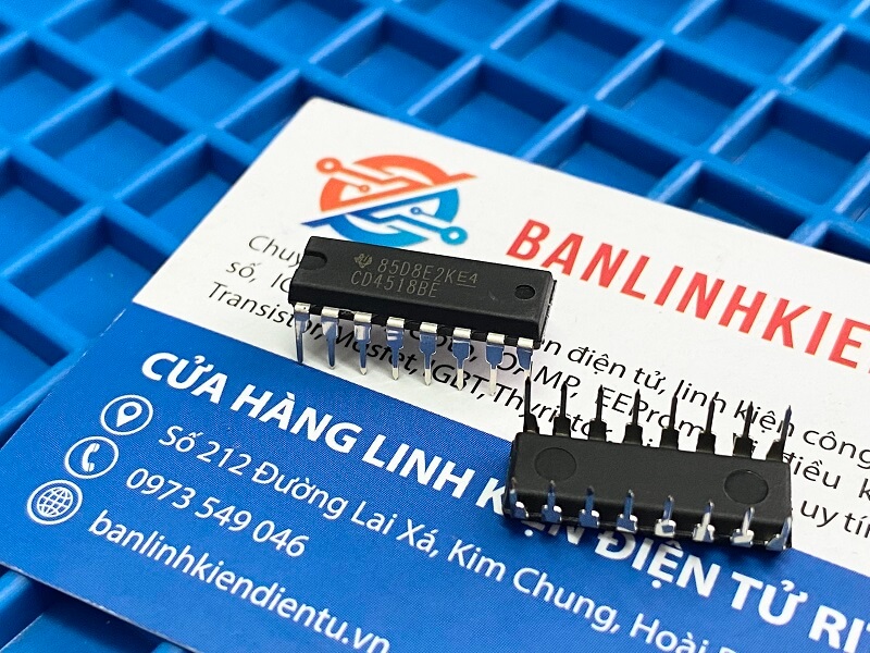 Combo 10 con cd4518be, cd4518bd dip16 ic