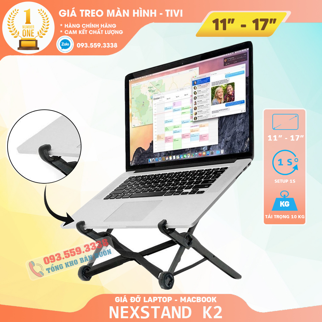 Giá đỡ Laptop, Macbook NEXSTAND K2 - Kệ Để Laptop - Máy Tính Bảng Trên Bàn