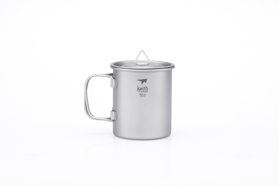 [HCM]Cốc 300ml Titanium Keith Ti3201 có quai và nắp