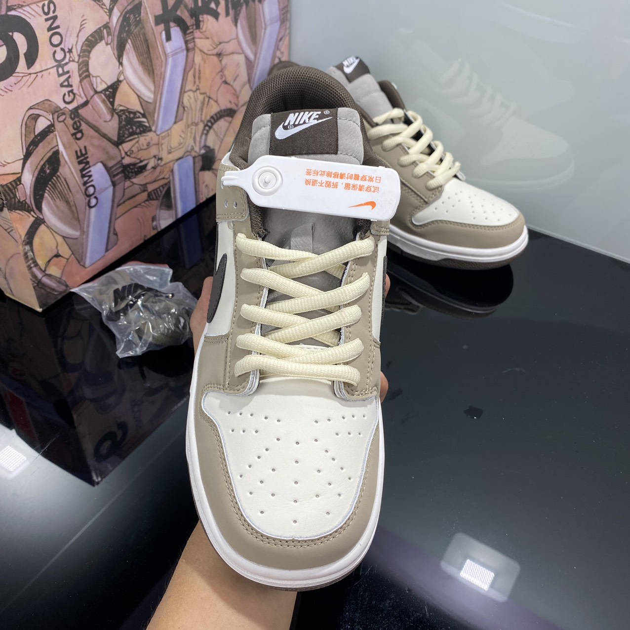 GIÀY SB DUNK LOW OTOMO NÂU TRẮNG LAI AU - GIÀY TH