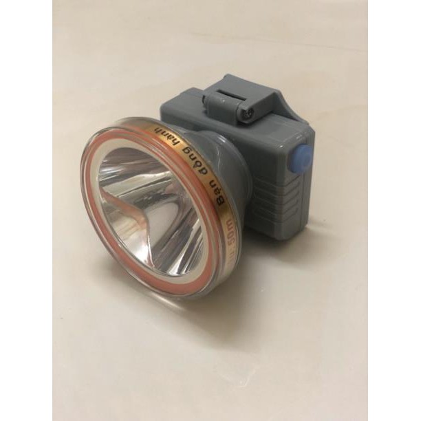 Đèn đội đầu HL6 (3 chế độ sáng), chế độ sáng: mạnh/dịu và nhấp nháy, chóa đèn 8cm, ánh sáng trắng/vàng