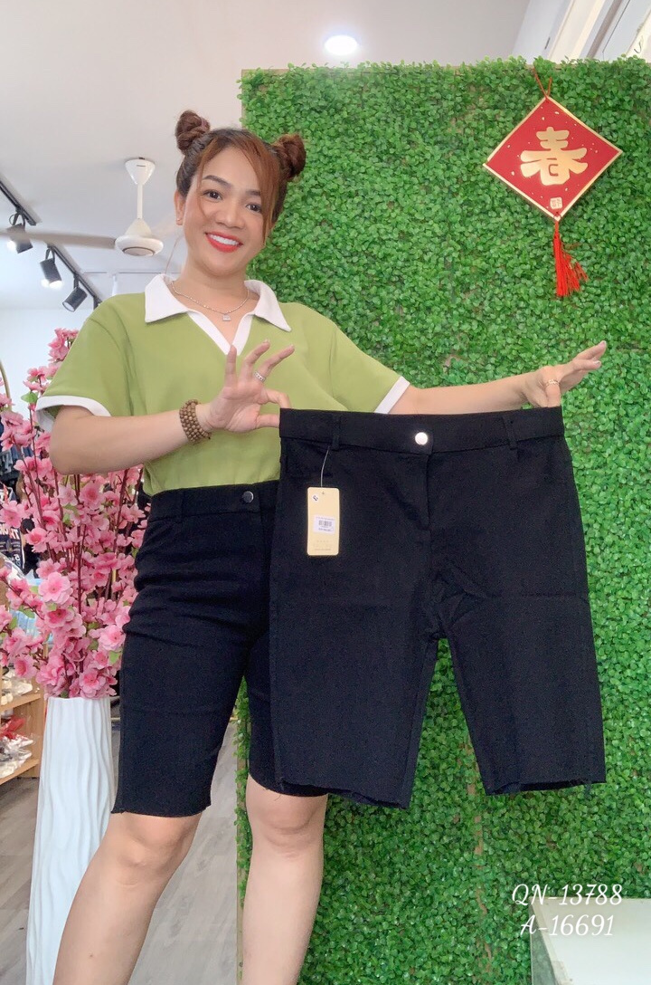 Quần BIG SIZE ngố 5 tấc trơn KO rách 13788