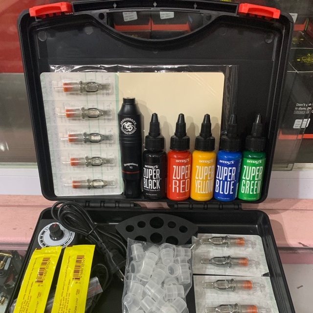 Combo bộ máy xăm Pen Dragonhawk V1 + phụ kiện