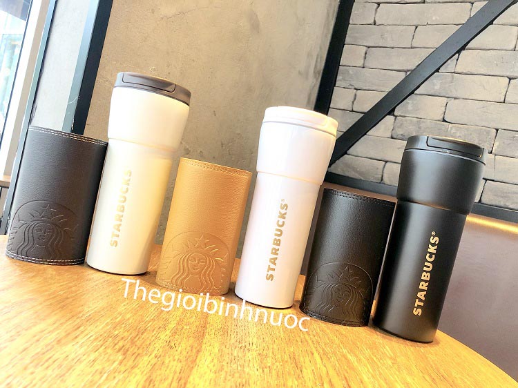 [HCM]Korea 2020 Latest Starbucks Leather Thermos Cup 16oz B447
