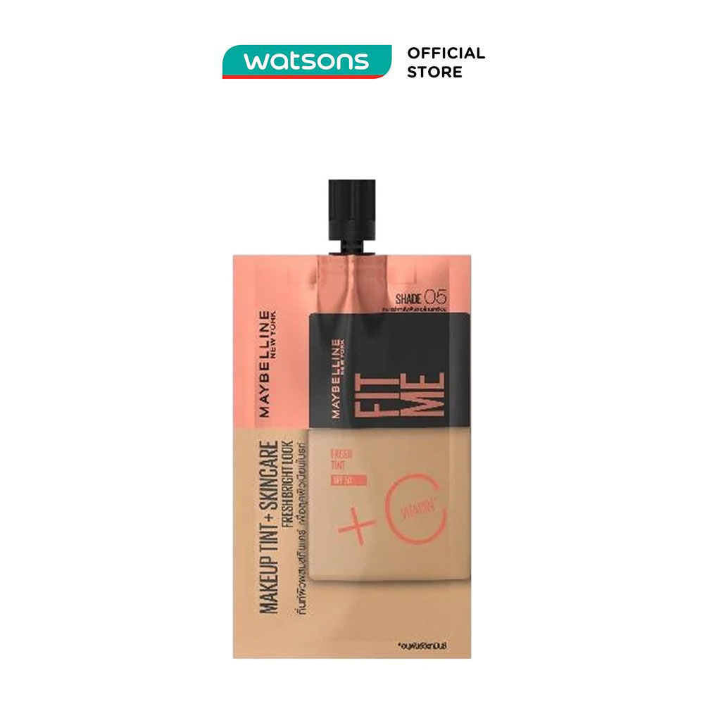 Quà tặng không bán] kem nền sáng da che phủ tự nhiên maybelline new york fit me fresh tint 5ml - 05
