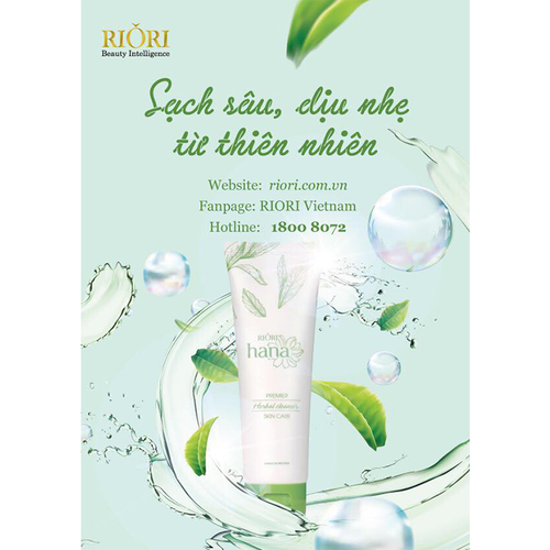 Sữa Rửa Mặt Thảo Dược Riori Herbal Cleanser 120g
