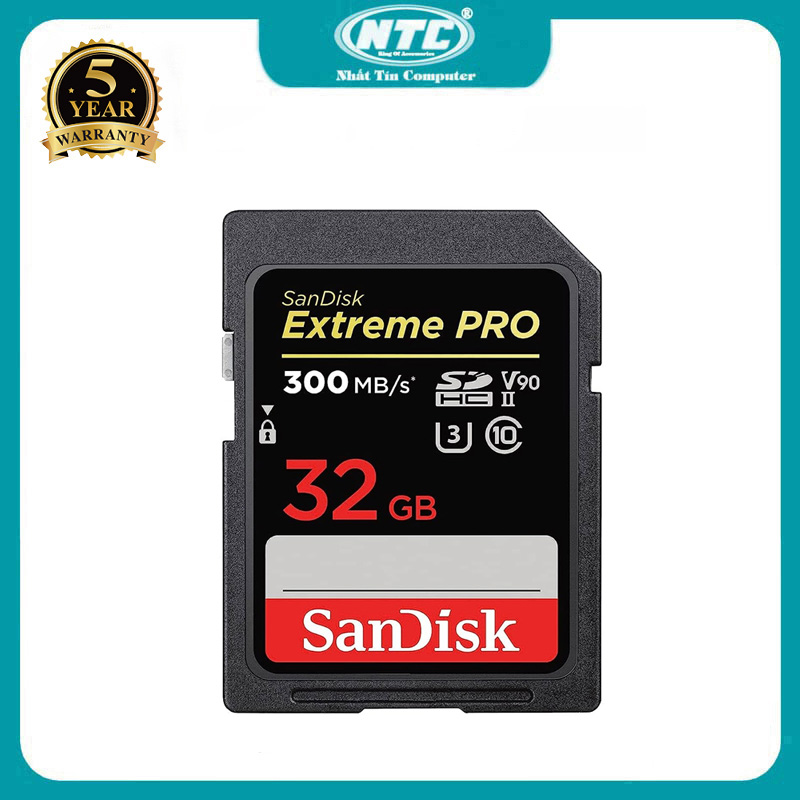 2000X SDHC Extreme Pro 32GB U3 V90 UHS-II camera memory card read 300 MB/s write 260 MB/s (black) hottest computer