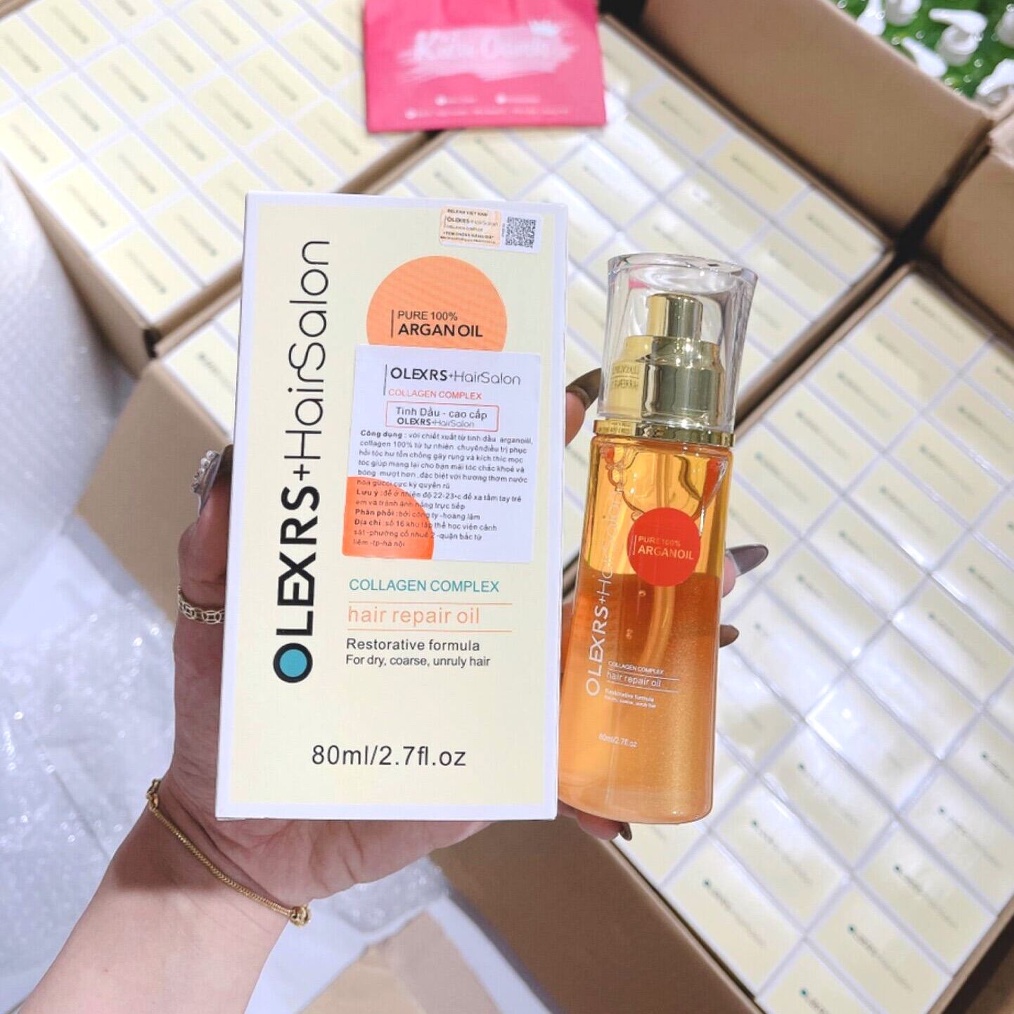 Tinh dầu dưỡng tóc Olexrs Hair Salon 80ml