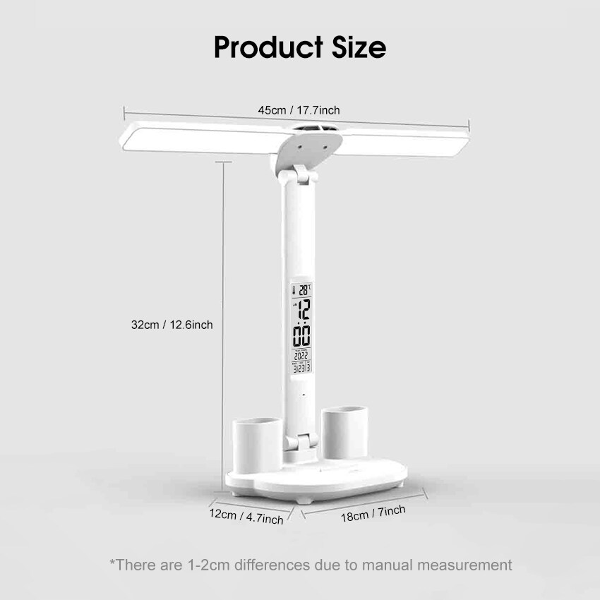 Hàng có sẵn Bàn đèn bàn Đèn bàn 3 Màu cảm ứng mờ Đèn Bắc Âu Bàn ánh sáng Đại học Ký túc xá Đèn phòng ngủ Đèn bàn hiện đại Đèn bảo vệ mắt Đèn bàn làm việc và học tập