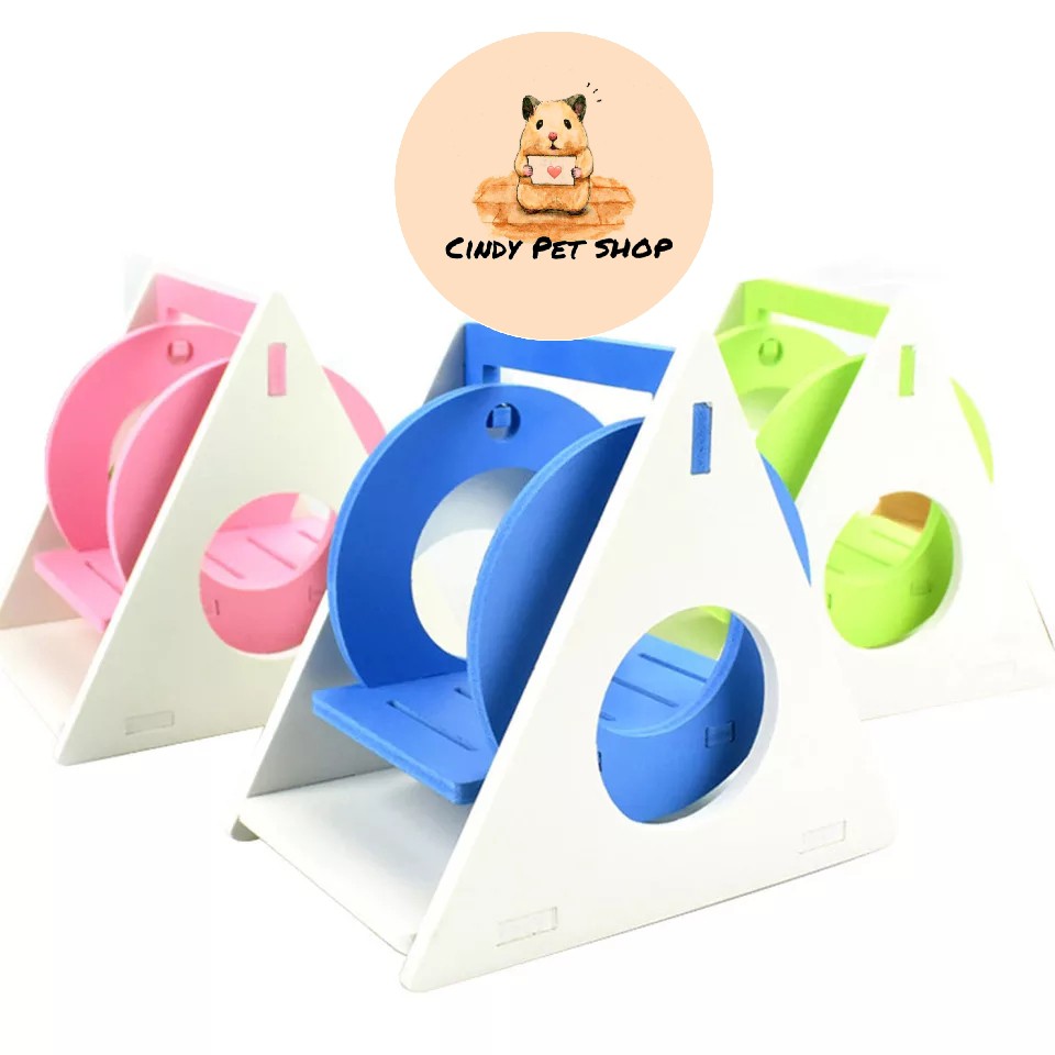 Xích Đu Gỗ Màu Đồ Chơi Cho Hamster