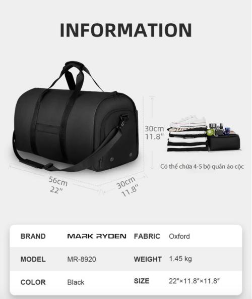 WorldMart - Túi du lịch thông minh Mark Ryden – SUIT-STORAGE