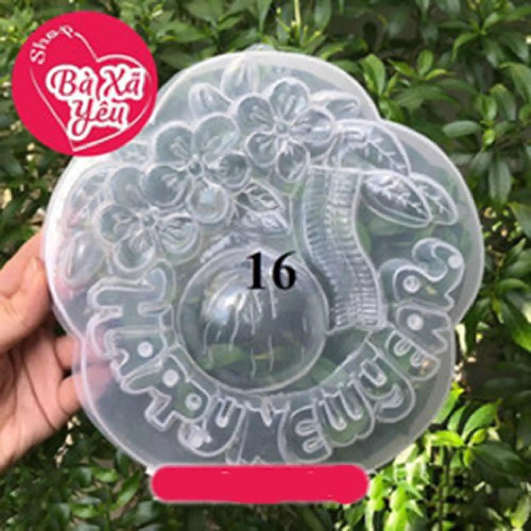 Khuôn rau câu Happy New Year 20cm