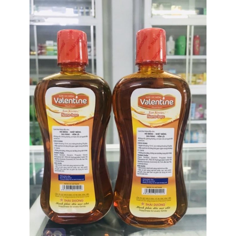[HCM]Nước súc miệng Valentine 500ml
