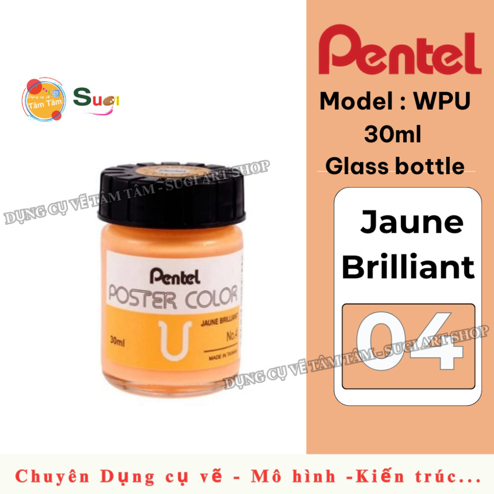 Màu Poster Pentel hủ lẻ 30ml  , màu Pentel Trang Trí Màu, Màu Vẽ Poster Luyện Trang Trí Màu