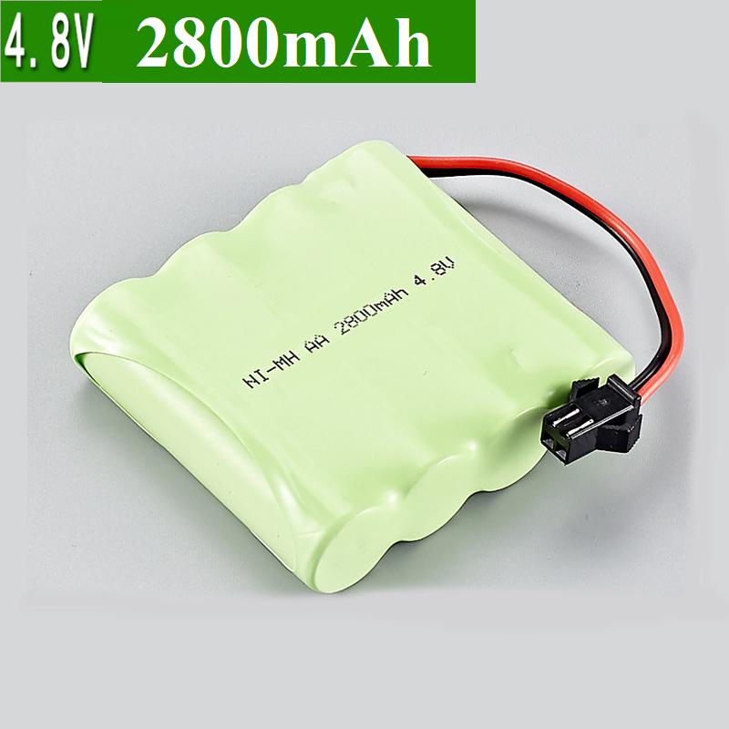 Pin sạc 4.8v 2800mah cho xe mô hình điều khiển từ xa đồ chơi trẻ em đầu nối SM-2P
