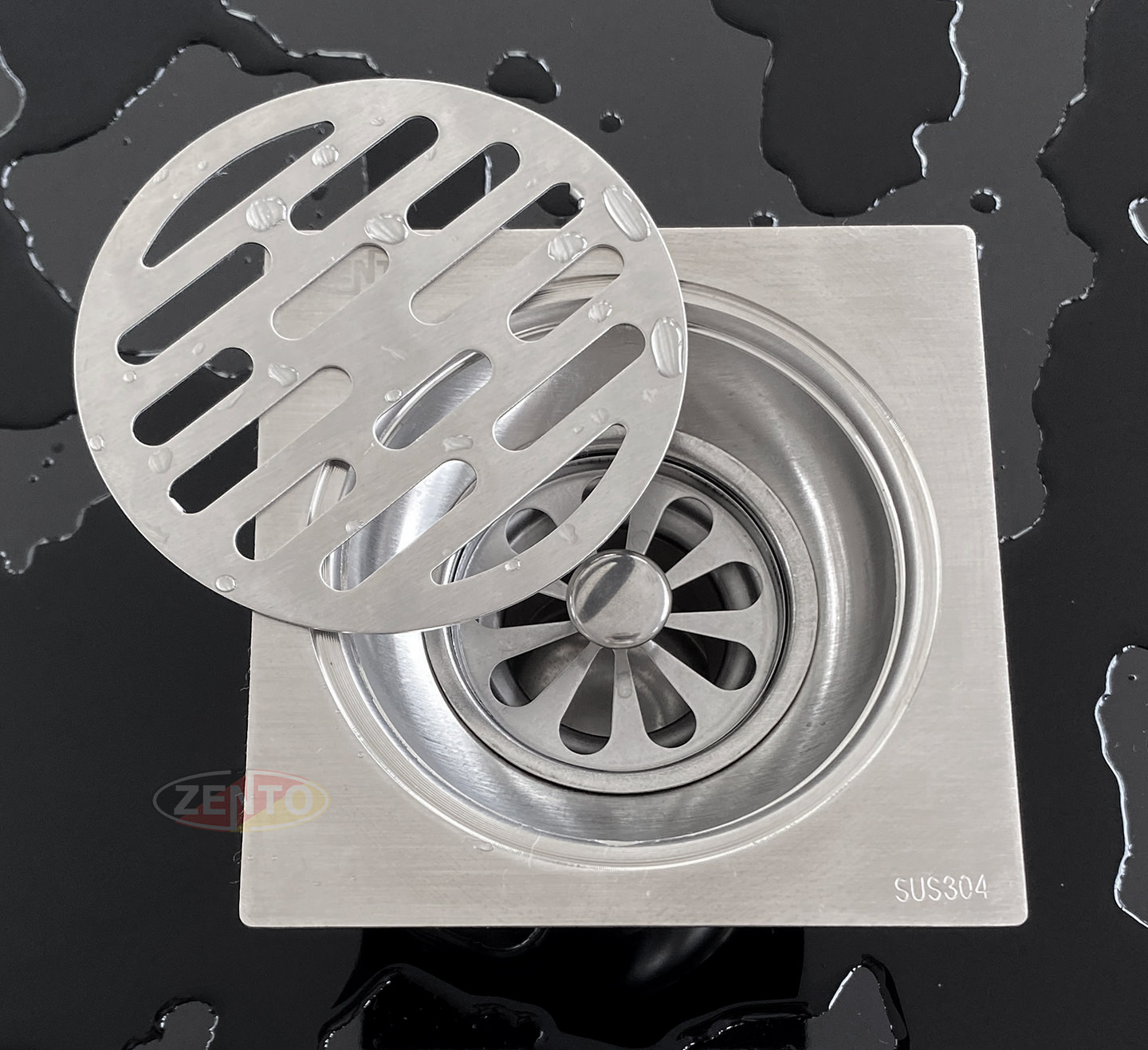 Phễu thoát sàn chống mùi inox TS125-304-2U
