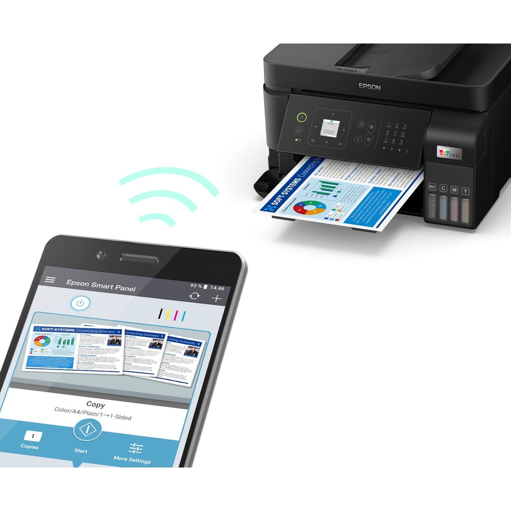 Máy in phun màu đa năng Ecotank Epson L5290, máy in văn phòng