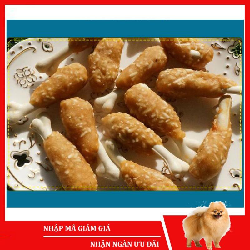 Bánh thưởng cho chó Sumiho (Đùi gà bọc xương sữa) (100gr/túi) Đồ ăn cho chó mèo thú cưng