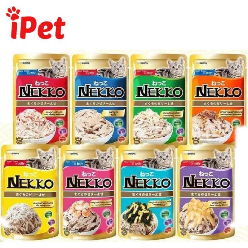 Thức Ăn Cho Mèo Lớn Nhỏ Nekko Dạng Thạch - iPet Shop