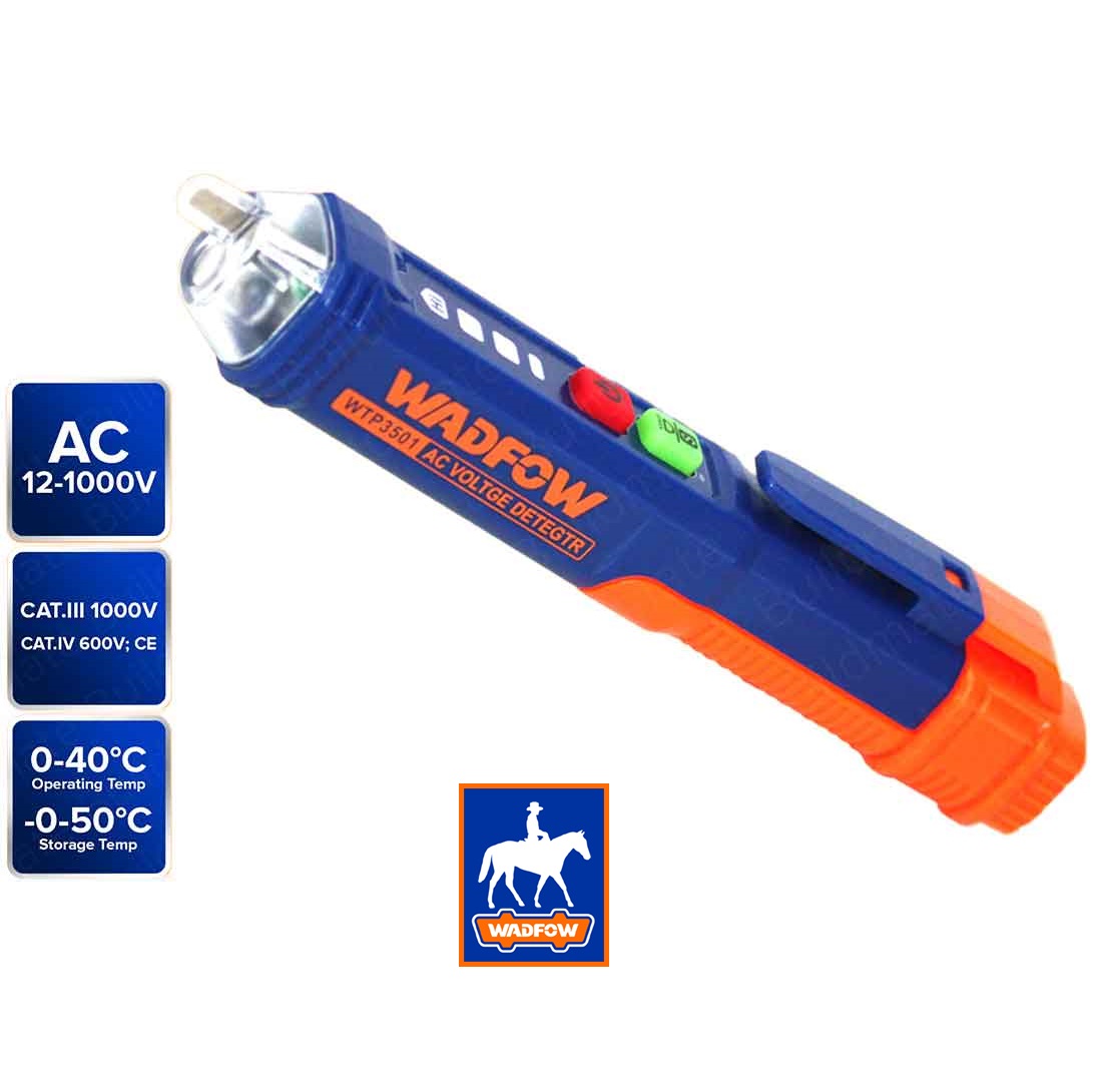 Bút thử điện bút dò dòng điện áp ac 12v 1000v ac voltage detector wadfow wtp3501