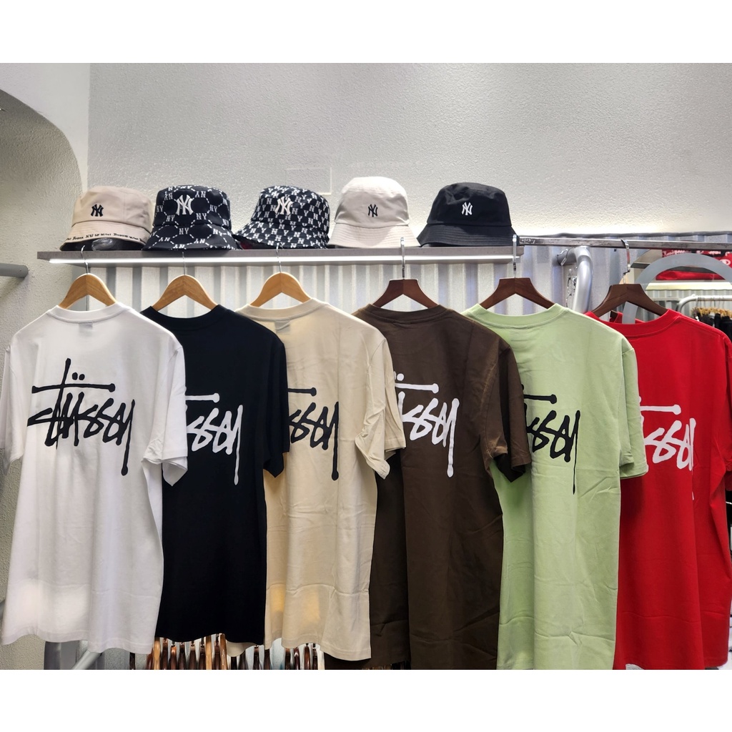 STUS.SY BASIC TEE - Áo thun Stussy Unisex Nam Nữ Authenitc