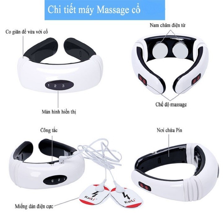 Máy Massage Cổ Vai Gáy Máy Massage Máy Matxa Vai Cổ 3D