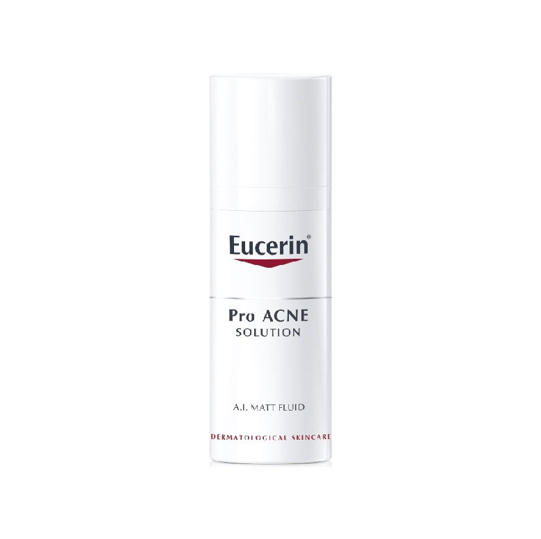 Eucerin kem dưỡng giảm mụn, kiềm dầu proacne a.i matt fluid 50ml