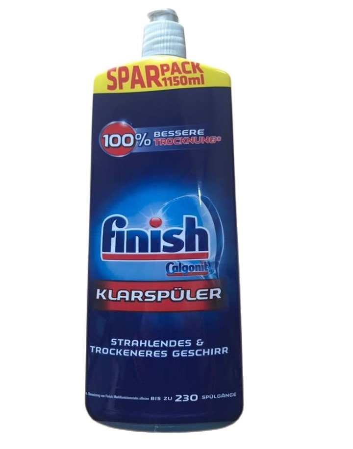 Nước làm bóng bát đĩa finish 1150ml dùng cho máy, nước rửa chén