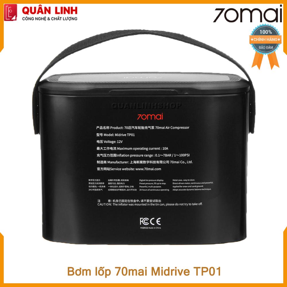 Bơm lốp cho xe hơi 70mai Air Compressor