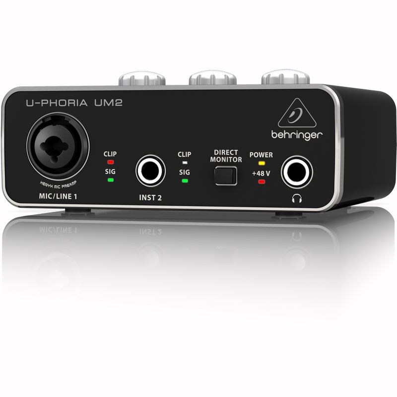 Behringer U-Phoria UM2 - Card Sound USB Thu Âm [TẶNG Jack Tai Nghe 6.3 - 3.5 Mm]