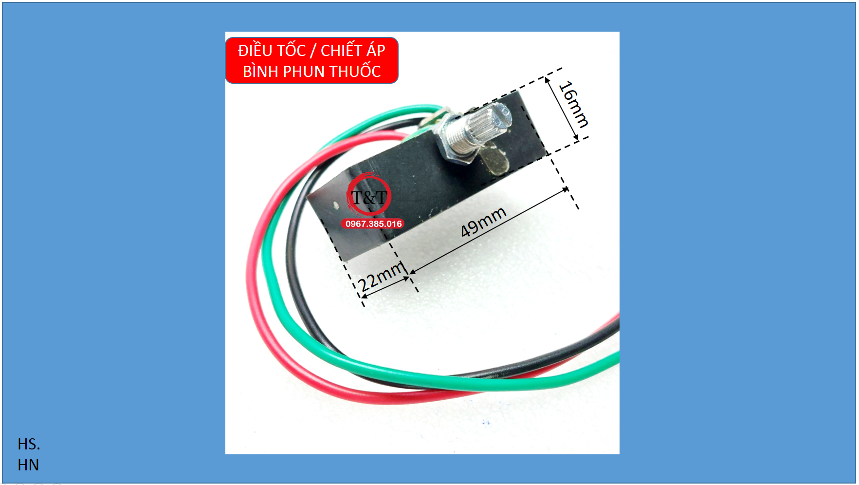 Chiết áp, điều tốc , volum bình phun thuốc sâu, công tắc bơm mini.