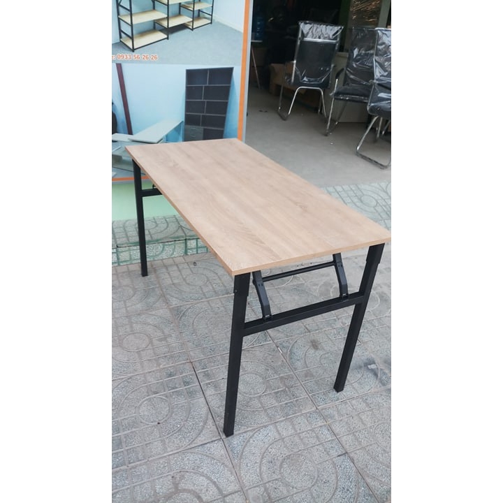 Bàn làm việc chân sắt gấp gọn 1m2x50x75