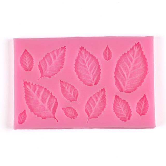Khuôn Silicone 4D Lá Hoa Hồng