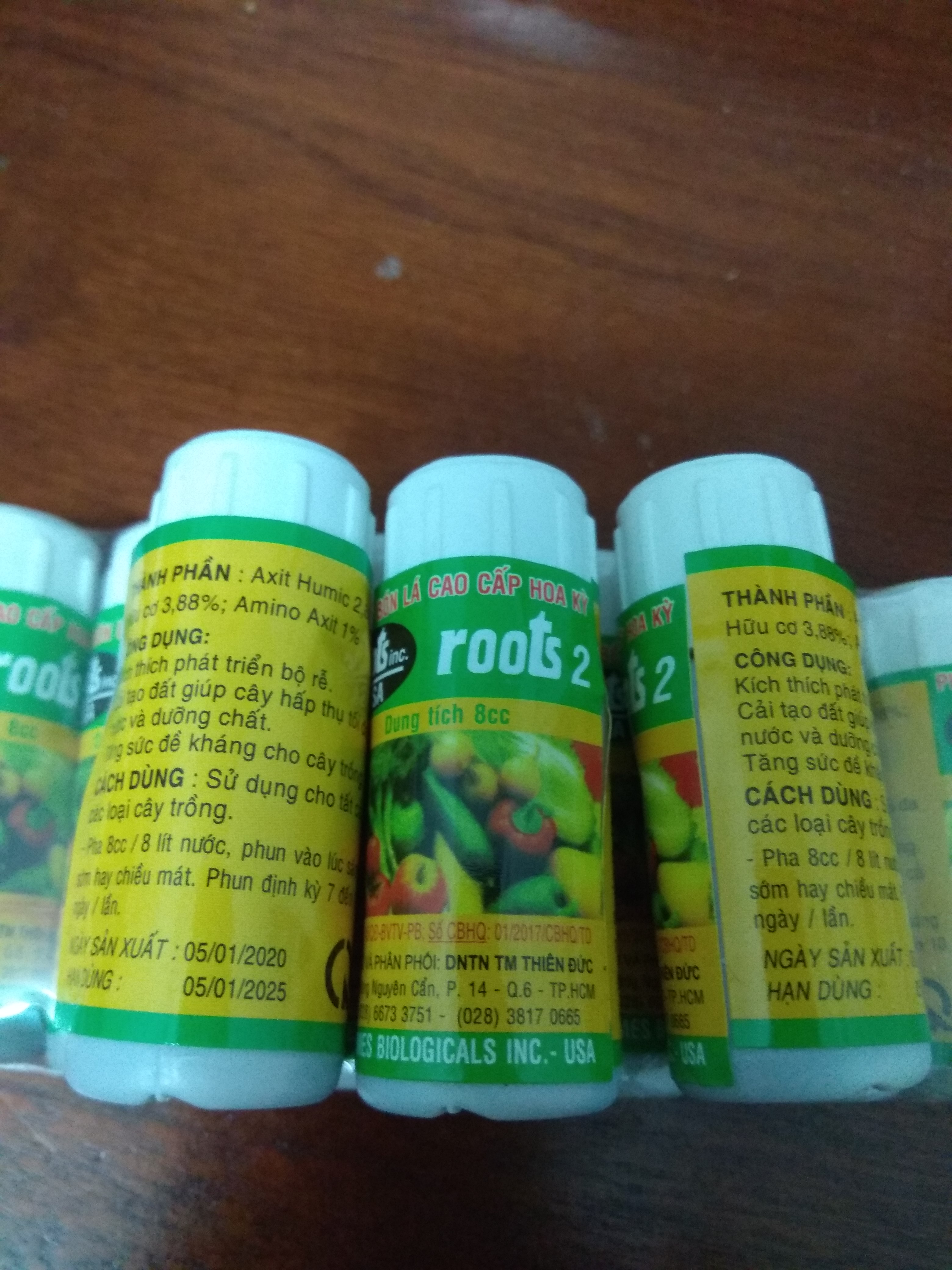 [HCM]Combo 3 chai phân bón lá cao cấp ROOTS 2 -  8ml/1 chai