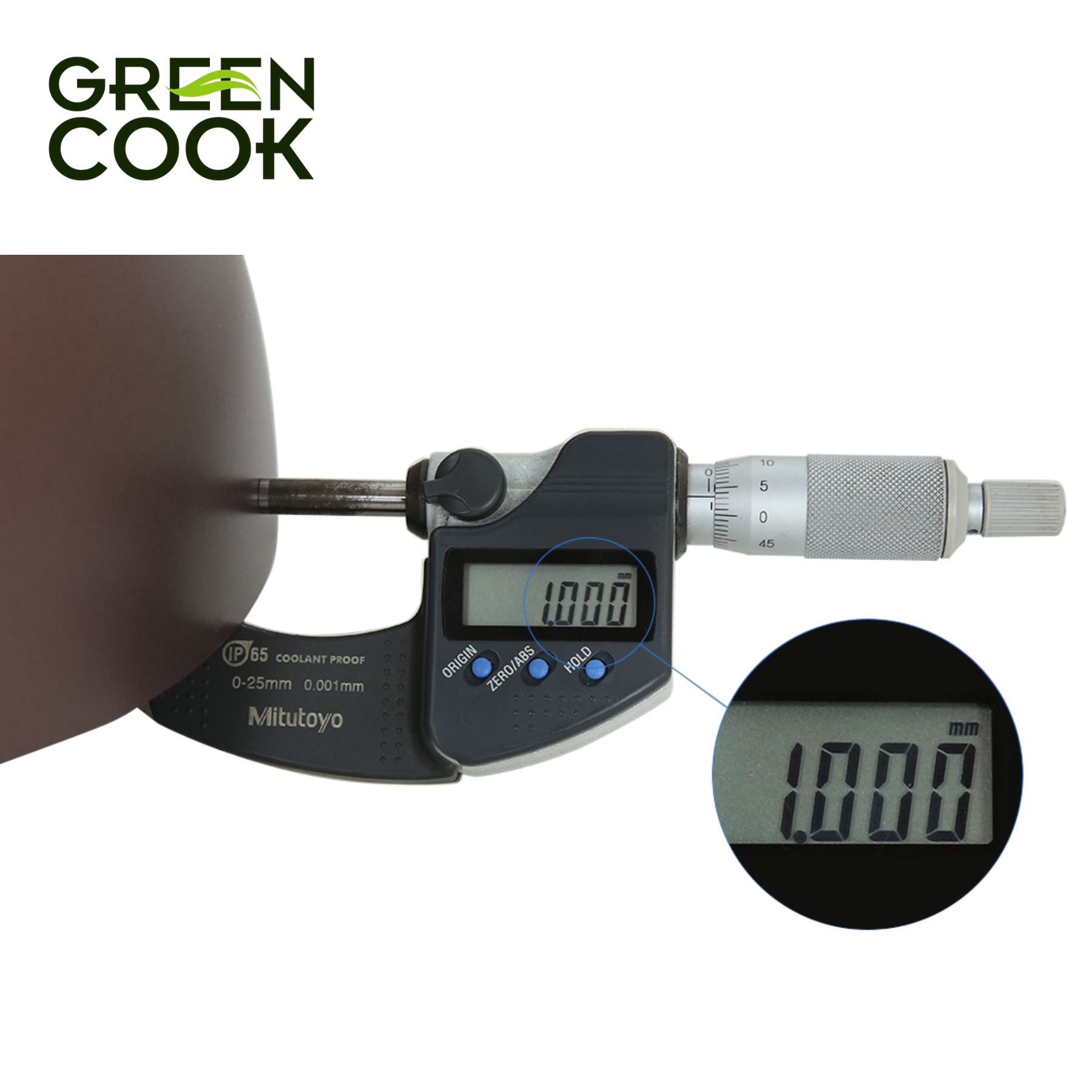 Chảo xào thép sâu chống dính 32cm Green Cook GCW03-32IH - Chính Hãng - Hình ảnh 6