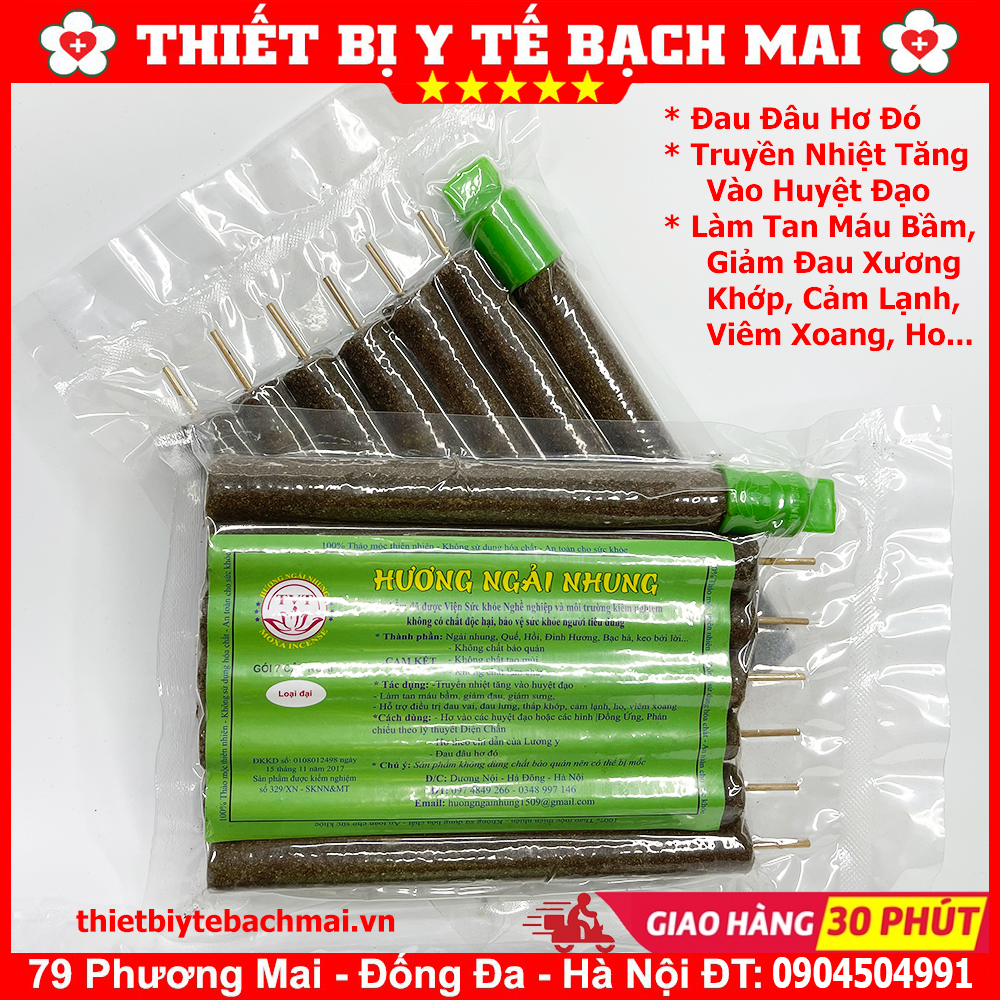 Điếu Ngải Cứu - Nhang Ngải Nhung [10 Cây,7 Cây]