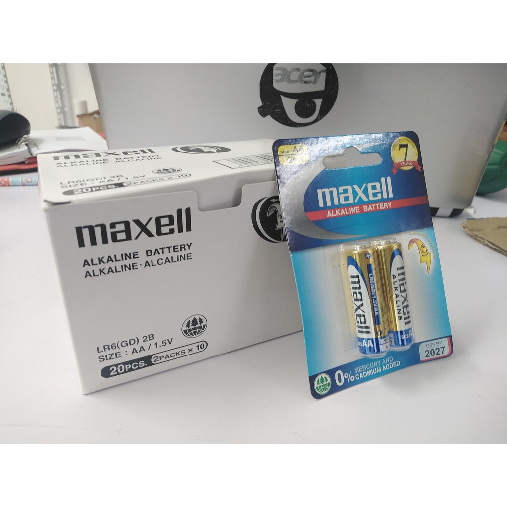 Pin Đũa AAA, Pin Tiểu AA Maxell Vỉ 2 Viên ( Pin 2A, 3A)