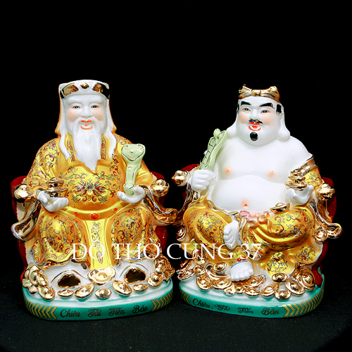 [ BỘ 3 ÔNG - MEN SỨ SIZE LỚN ] THẦN TÀI +THỔ ĐỊA + THẦN TIỀN [ CHIÊU TÀI TẤN BẢO ]