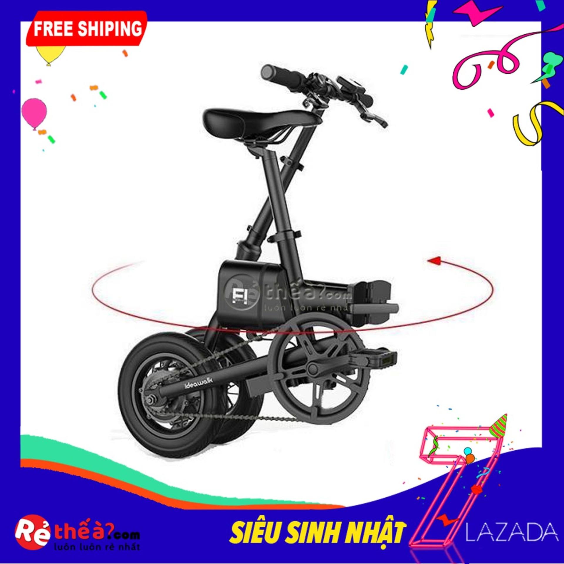 XE ĐẠP ĐIỆN GẤP IDEAWALK F1- MÀU ĐEN