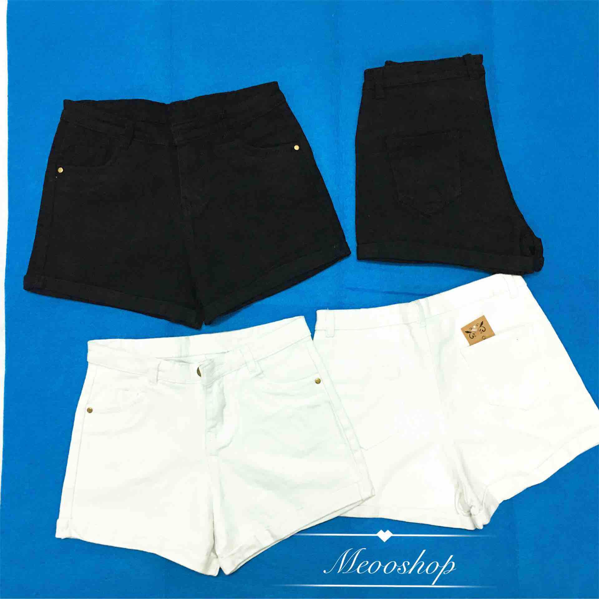 Quần short jean lụa co giãn siêu tốt lưng cao tôn dáng