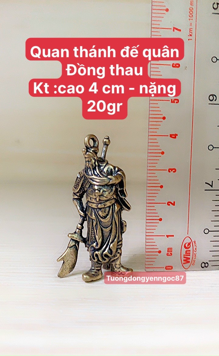 Tượng đồng quan công mini