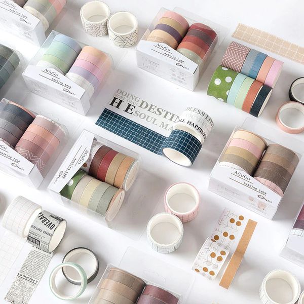 Washi tape set 10 cuộn trang trí scrapbook sổ tay planner ...