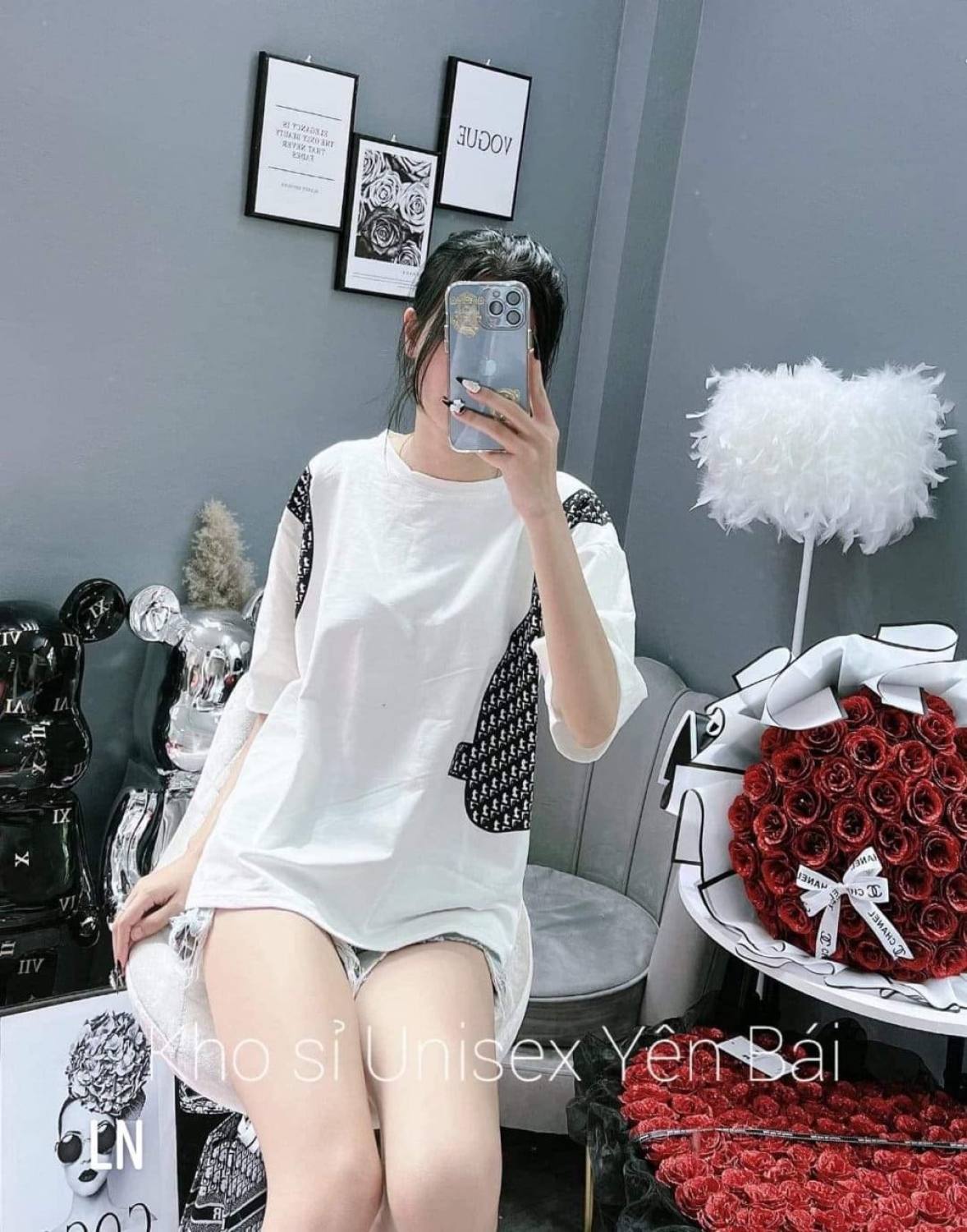 [freship]  Áo phông viên vai  Chất cotton su ,ln