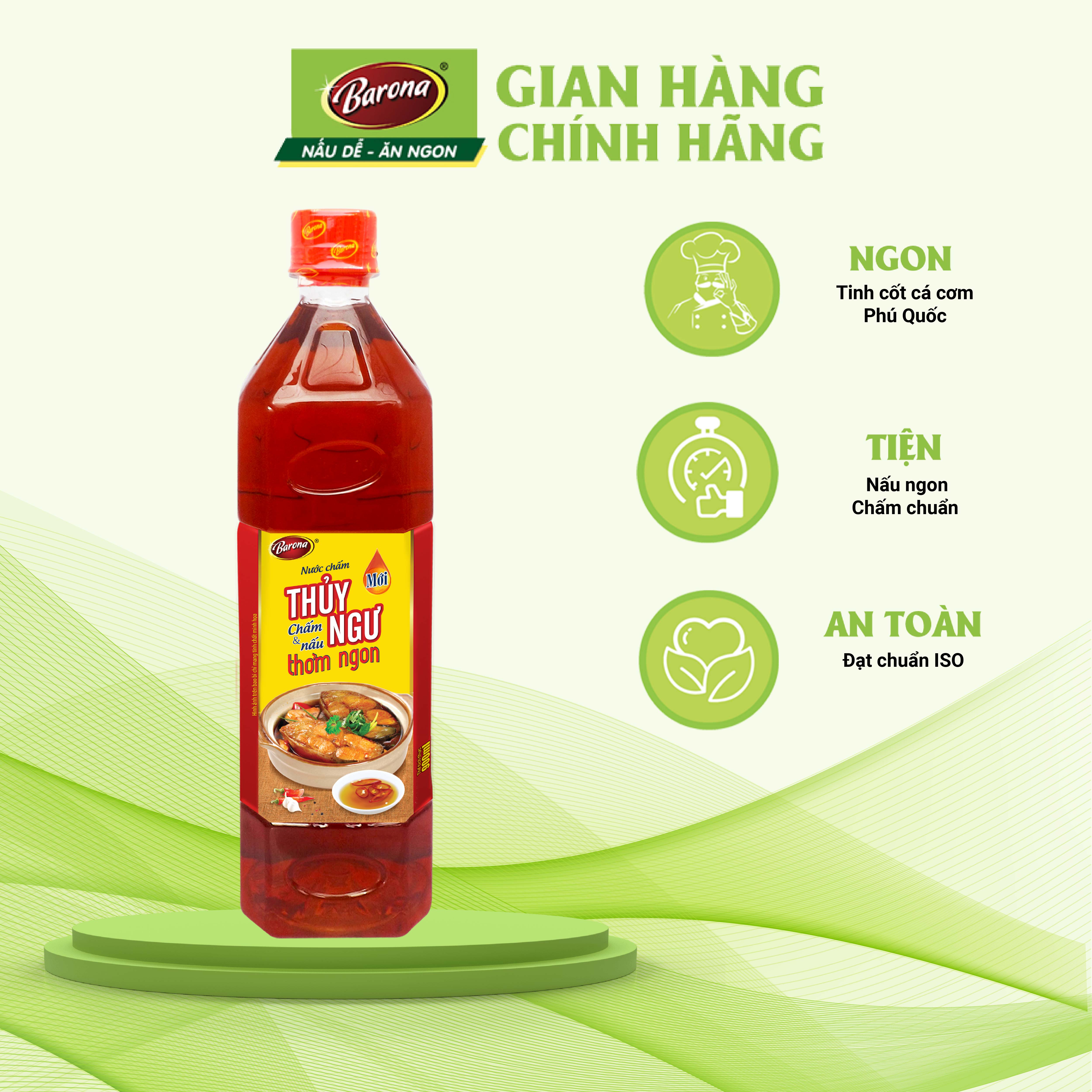 COMBO 2 CHAI Nước Chấm Thủy Ngư Barona 900ml