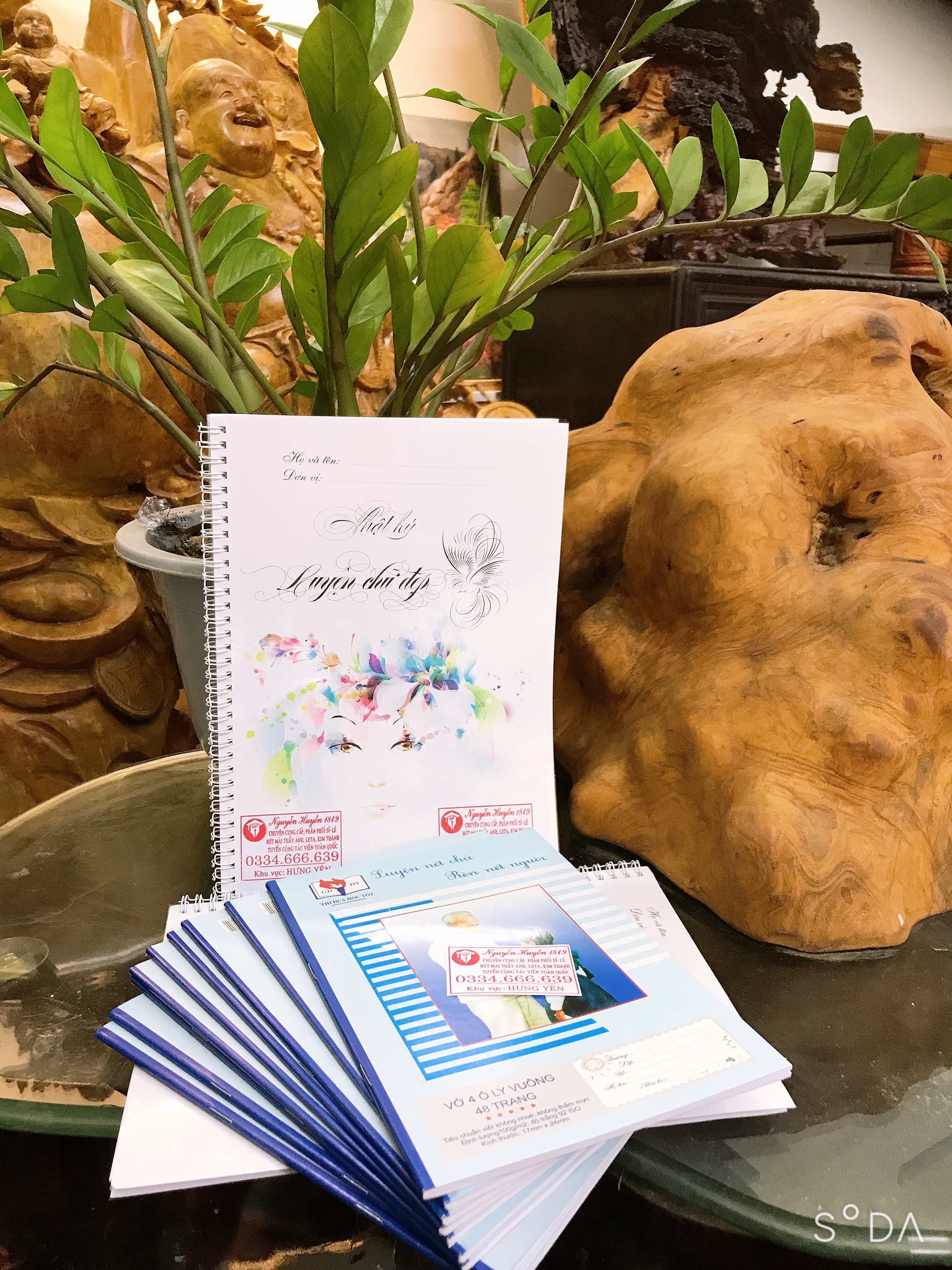 Vở ô li 48 trang bìa Bác