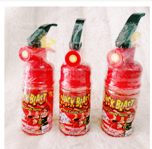 Kẹo Xịt Chua Bình Cứu Hỏa Quick Blast Mỹ vị Cherry
