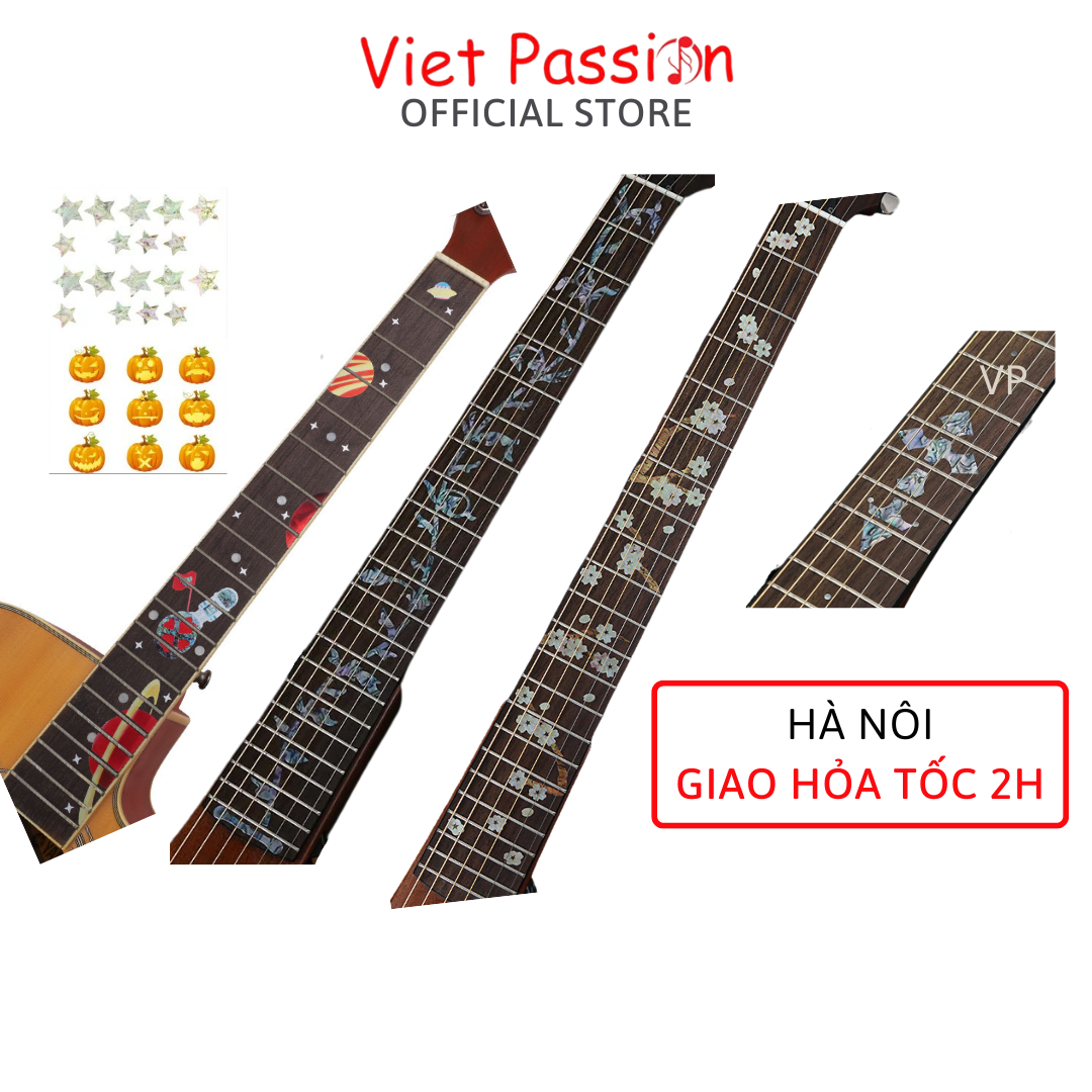 Sticker Miếng dán trang trí cần đàn guitar Viet Passion